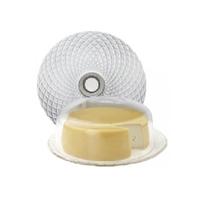 Queijeira De Vidro Com Tampa Plástica Queijeira De Vidro Com Tampa Plástica