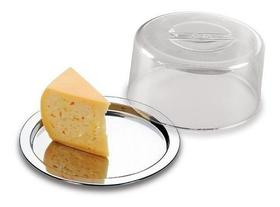 Queijeira Em Inox Com Tampa Acrílica Suporte Super Resistente Queijeira Em Inox Com Tampa Acrílica Suporte Super Resistente