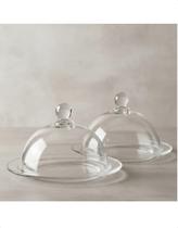 Queijeira Pequena Clear Em Vidro 2 Unidades