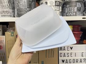 Queijeira Pequena Tupperware Smart com Base Azul Claro