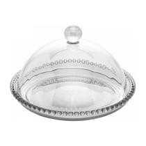 Queijeira Redonda De Cristal 20 x 12 Cm Pearl Wolff