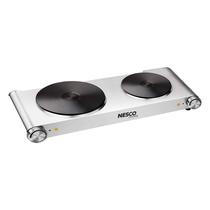Queimador de bancada NESCO DB-02 Duplo em Aço Inoxidável 1800W