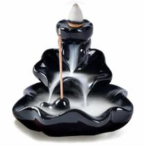 Queimador de incenso Waterfall Lotus Backflow Ceramic Incenser