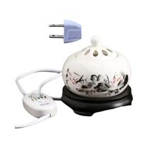 Queimador De Óleo Essencial De Lótus 110V/220V Elétrico De Sândalo OUDH Fogão De Incenso Para