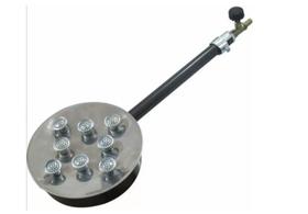 Queimador Grande De Inox 8 caulins c/ registro alta pressão (33B)