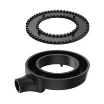 Queimador Simples Dupla Chama Completo Fogão Ferro N1 15cm