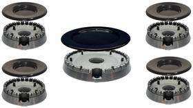 Queimadores + Espalhadores Mueller Cooktop 5 bocas Queimadores + Espalhadores Mueller Cooktop 5 bocas