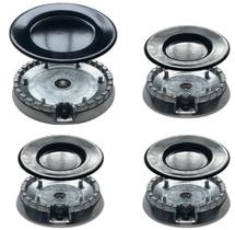 Queimadores + Espalhadores P/ Cooktop Itatiaia Essencial 4 bocas Queimadores + Espalhadores P/ Cooktop Itatiaia Essencial 4 bocas