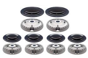 Queimadores + Espalhadores P/ Fogões Brastemp 6 bocas Queimadores + Espalhadores P/ Fogões Brastemp 6 bocas