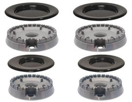 Queimadores + Espalhadores p/ Fogões Mueller Piacere Vetro 4 bocas