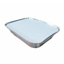 Quentinha De Alumínio Retangular Marmitex Com Tampa 1Kg 20Un Quentinha De Alumínio Retangular Marmitex Com Tampa 1Kg 20Un