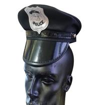 Quepe Policial Adulto Cap Fantasia Cosplay Chapéu
