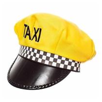 Quepe Taxista Amarelo Adulto para Fantasias