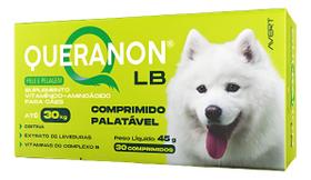 Queranon Lb Avert Pele Pelagem Cães Até 30kg 30 Comprimidos