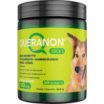 Queranon Stick's suplemento vitamínico-aminoácido para cães de 10kg contém 30 stick's