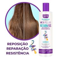 Queratina Hidrolizada Hidran K3 Plus Restaura Fios 300ml Reconstrução Queratina Hidrolizada Hidran K3 Plus Restaura Fios 300ml Reconstrução