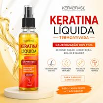Queratina Líquida Kerabrasil Termoativada 120ml Reconstrução, Restauração Brilho e Maciez Queratina Líquida Kerabrasil Termoativada 120ml Reconstrução, Restauração Brilho e Maciez