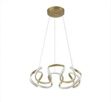 Querolustre Pendente Dcd015035 64w 3000k Dourado