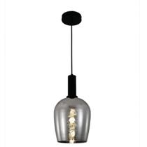 Querolustre Pendente Dcd04001 P/1 Lamp E27 Preto
