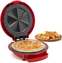 Quesadilla Maker Elite Gourmet EQD-118 elétrico de 6 cunhas vermelho