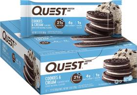 Quest Protein Bar Caixa c/ 12 Un Cookies & Cream