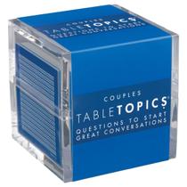 Question Game TableTopics Casais com 135 cartões de perguntas divertidos