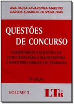 Questoes de concurso - vol. 3 - comentarios a questoes de concursos para a