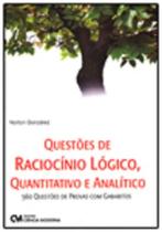 Questoes raciocinio log., quantitativo analitico - CIENCIA MODERNA