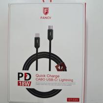 Quick charger cabo usb-c lightning