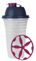 Quick Shake 500ml Tampa Azul escuro e Púrpura Tupperware