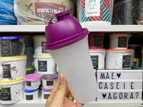 Quick Shake II 500 ml - Base Translúcida com Tampa Roxa