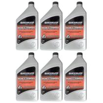 Quicksilver TCW3 Óleo Náutico Premium 2 Tempos 1 Litro Para Jet Ski e Motores de Popa Kit C/6