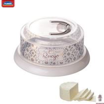 Quieijeira com Tampa de Rosca e Alça de Transporte Porta Queijo