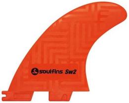 Quilha Sw2 Grande - Soul Fins Laranja - Encaixe Fcs2
