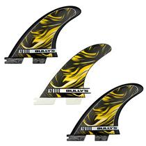 Quilha Triquilha Bullys A7 Large Encaixe FCS 2 Preta Surfe Tamanho:Large/Grande Quilha Triquilha Bullys A7 Large Encaixe FCS 2 Preta Surfe Tamanho:Large/Grande