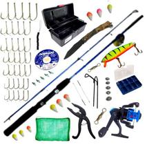 Quite Pescador Vara Molinete Completo Caixa Com Acessórios Quite Pescador Vara Molinete Completo Caixa Com Acessórios