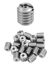 QWORK Inserto roscado de acero inoxidable 10-24, paquete de 20, 1.27 cm