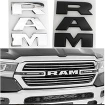 R A M Emblema Letra Grade Dodge Ram Aprox 14x5cm Cada Letra Cor:CROMADO