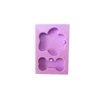 R1 molde de silicone resina pingente chaveiro brinco pata osso