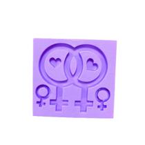 R105 Molde de silicone LGBTQIA+ chaveiro resina R105 Molde de silicone LGBTQIA+ chaveiro resina