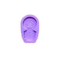 R107 Molde de silicone decorar N.sra das graças chaveiro resina
