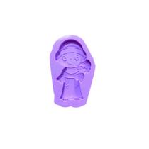 R111 Molde de silicone Santo Antônio de Pádova chaveiro resina confeitaria R111 Molde de silicone Santo Antônio de Pádova chaveiro resina confeitaria