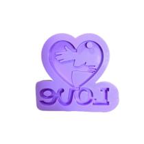 R123 Molde de silicone namorados chaveiro resina decorar R123 Molde de silicone namorados chaveiro resina decorar
