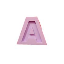 R164 Molde de silicone letra A resina decorar