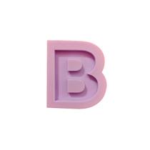 R165 Molde de silicone letra B resina decorar