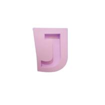 R173 Molde de silicone letra J resina decorar