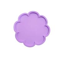 R198 Molde de silicone placa porta copos resina decorar