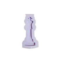 R237 Molde de silicone xadrez rei resina chaveiro