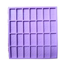 R24 molde de silicone resina dominó completo