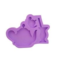 R267 Molde de silicone chimarrão chaleira chaveiro resina R267 Molde de silicone chimarrão chaleira chaveiro resina